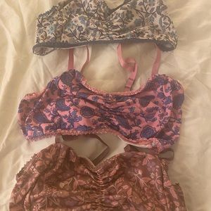 Spell Journey and Dahlia bralettes, size S